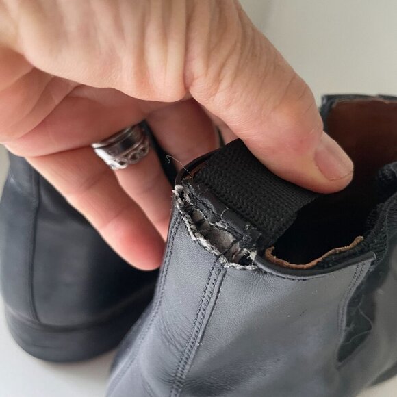 Dack's Leather Slip-on Chelsea Boots Shoes Mens 8 Black Versatile Modern Classic - Picture 9 of 11